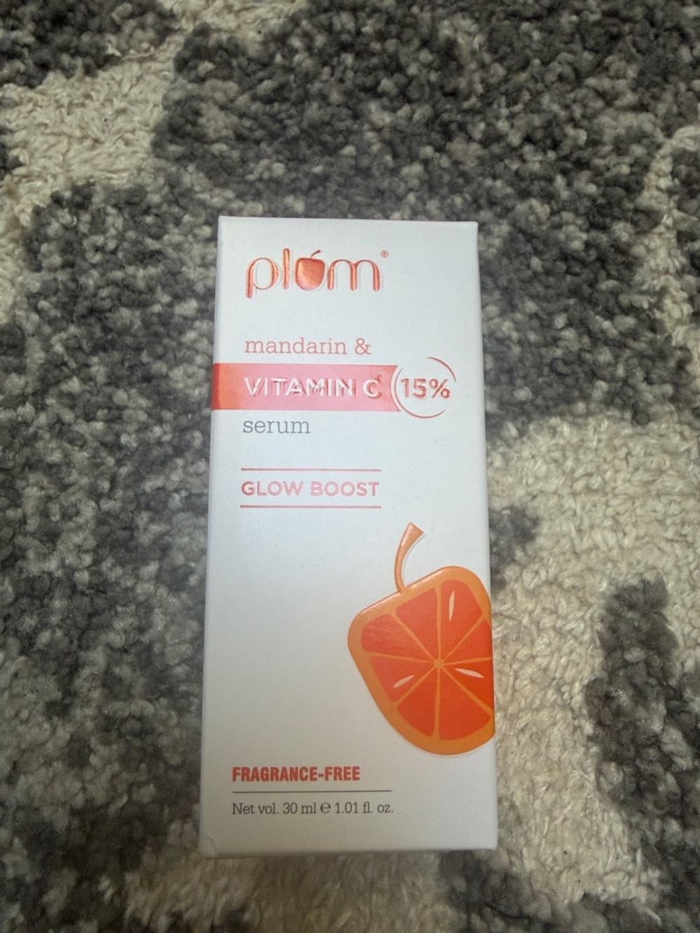 Plum Mandarin & Vitamin C 15% Glow Boost Serum - White & Orange